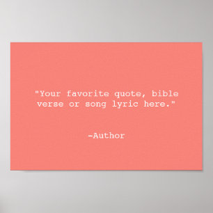 Create Your Own Quote Poster