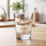 Create Your Own Quote Shot Glass<br><div class="desc">Create your own custom quote shot glass. Features minimalist customisable typewriter typography.</div>