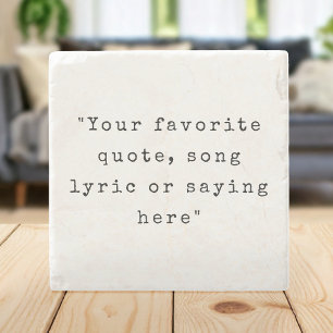 Create Your Own Quote Stone Coaster