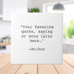 Create Your Own Quote Tile<br><div class="desc">Create your own custom quote tile. Features minimalist typewriter typography.</div>