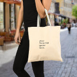 Create Your Own Quote Tote Bag<br><div class="desc">Create your own custom quote tote. Features minimalist typewriter typography.</div>