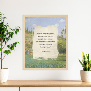 Create Your Own Quote Vintage Painting Poster