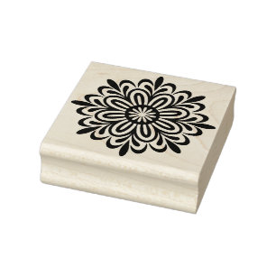 Create Your Own Radiant Flower Mandala Rubber Stamp