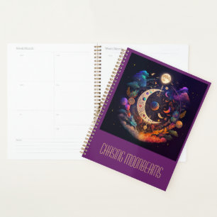 Create Your Own Rainbow Crescent Moon & Wildflower Planner