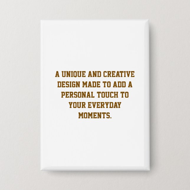 Create Your Own Rectangle Button (Front)