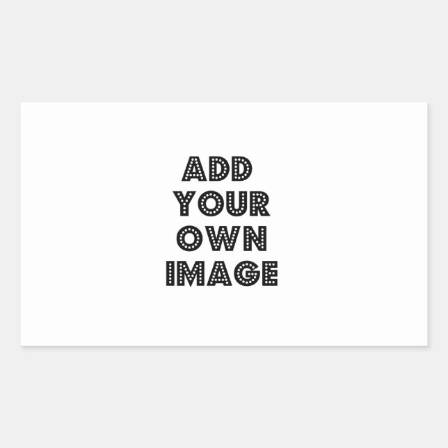 Create Your Own Rectangle Shaped Sticker! Custom Rectangular Sticker (Front)