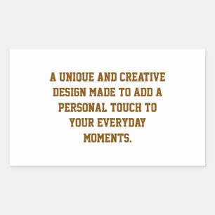 Create Your Own Rectangle Sticker