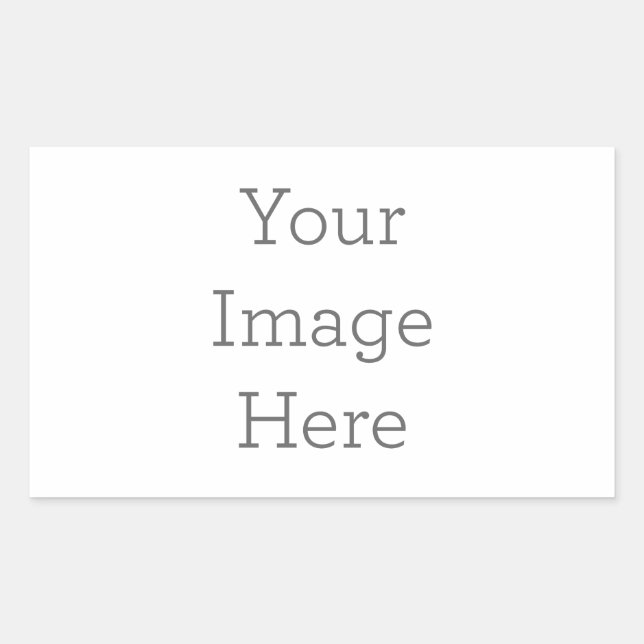 Create Your Own Rectangle Sticker (Front)