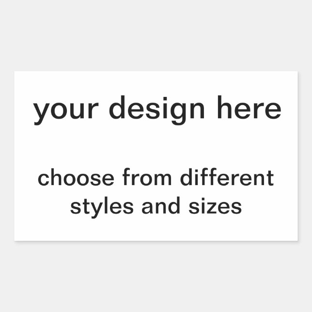 create your own rectangular sticker (Front)