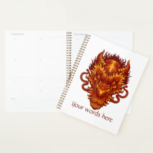 Create Your Own Red Dragon Head Planner