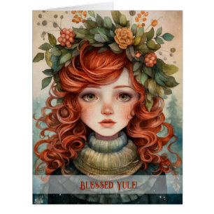 Create Your Own Red Headed Winter Solstice Maiden