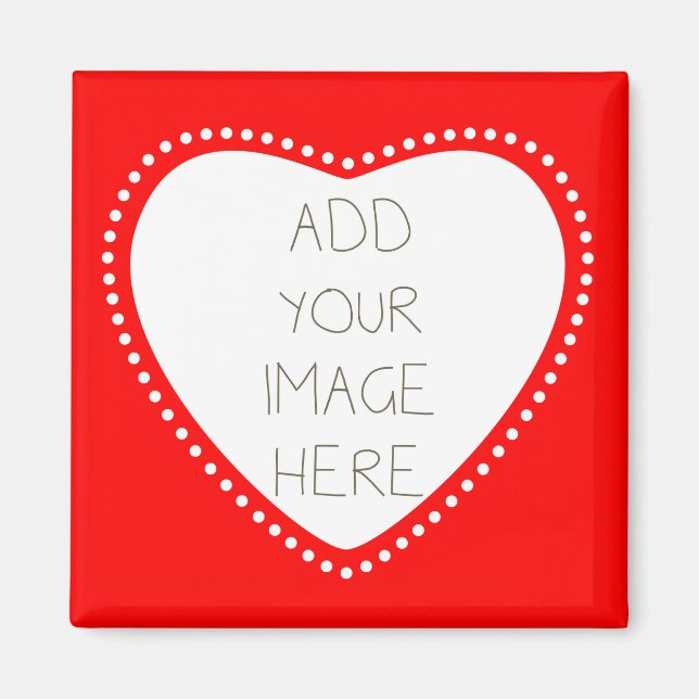 Create Your Own Red Heart Magnet (Front)