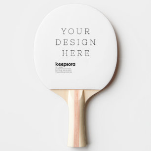 Create Your Own Red Rubber Ping Pong Paddle