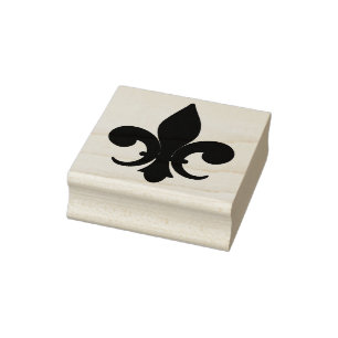 Create Your Own Regal Fleur De Lis Rubber Stamp
