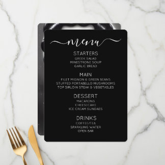 Create Your Own Retro Black Star Pinup Menu