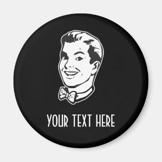 CREATE YOUR OWN RETRO GUY BOW TIE GIFTS MAGNET