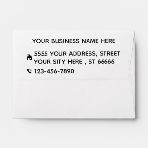 Create Your Own Return Address Envelope Template