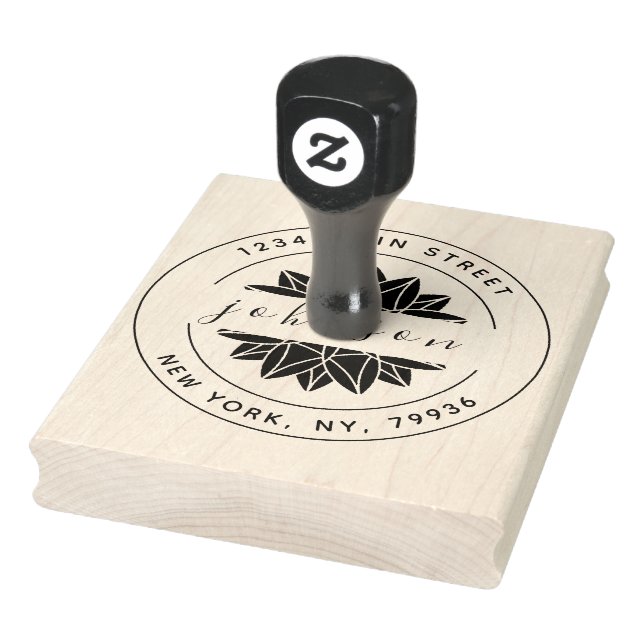 Create Your Own Return Address Family Name Rubber Stamp (Stamp)