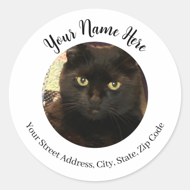 Create Your Own Return Address Label Custom Photo (Front)