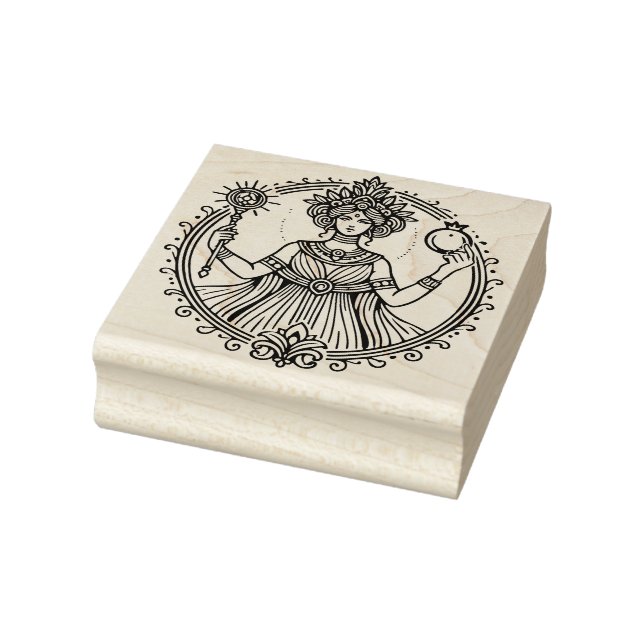 Create Your Own Ritual High Priestess Power Emblem Rubber Stamp (Stamp)