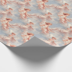 Create Your Own Romantic Angels Wrapping Paper