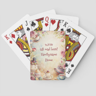 Create Your Own Romantic Whimsical Tea Party Playing Cards