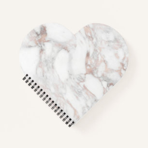 Create Your Own Rose Gold Marble Blank Template Notebook