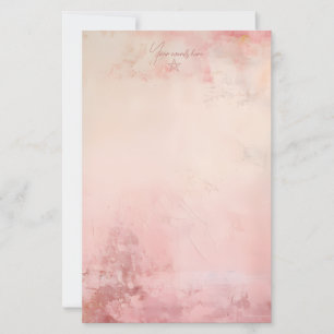 Create Your Own Rose Pink Grunge Stationery