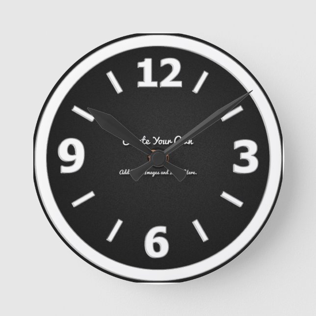 Create Your Own Round Clock (Front)