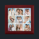 Create Your Own Round Corners 9 Photo Collage Gift Box<br><div class="desc">Create your own, Rounded Corners 9 Photo Collage for Christmas, Birthdays, Weddings, Anniversaries, Graduations, Father's Day, Mother's Day or any other Special Occasion, with our easy-to-use design tool. Add your favourite photos of friends, family, vacations, hobbies and pets and you'll have a stunning, one-of-a-kind photo collage. Our custom photo collage...</div>