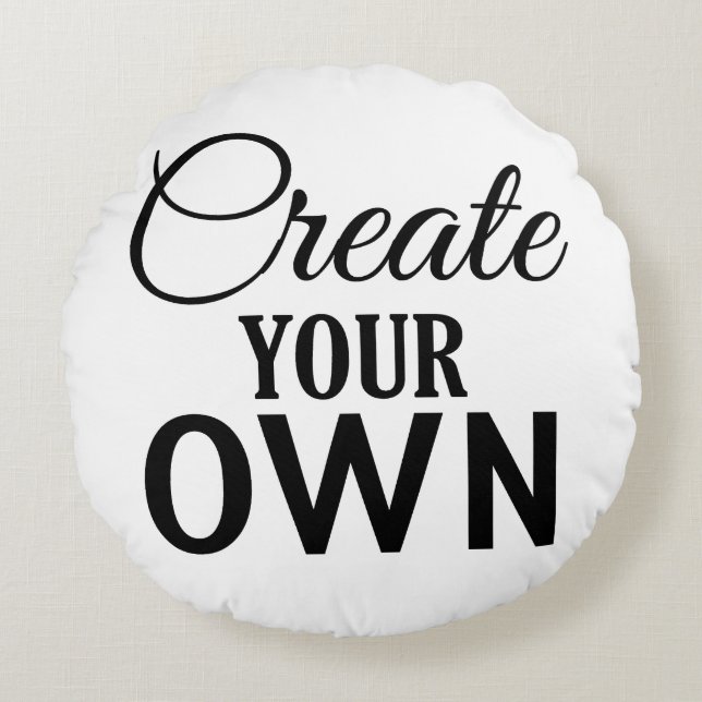 Create Your Own Round Cushion (Front)