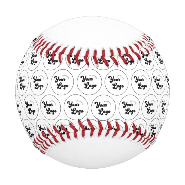 Create Your Own Round Logo Pattern Business Baseball (Front)