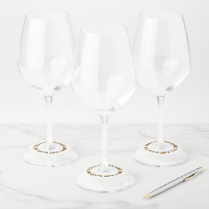 Create Your Own Round Matte Wine Glass tags