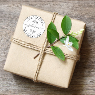 Create Your Own Round Return Address Classic Round Classic Round Sticker