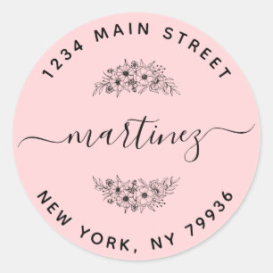 Create Your Own Round Return Address Classic Round Sticker