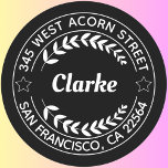 Create Your Own Round Return Address Classic Round Sticker<br><div class="desc">Create Your Own Round Return Address, </div>