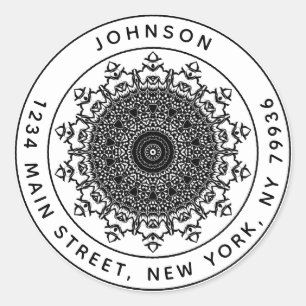 Create Your Own Round Return Address Classic Round Sticker