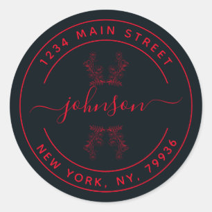 Create Your Own Round Return Address Classic Round Sticker