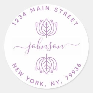 Create Your Own Round Return Address Classic Round Sticker