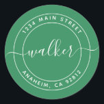 Create Your Own Round Return Address Classic Round Sticker<br><div class="desc">Create Your Own Round Return Address</div>