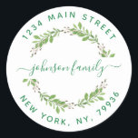 Create Your Own Round Return Address Classic Round Sticker<br><div class="desc">Create Your Own Round Return Address</div>