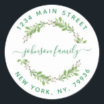 Create Your Own Round Return Address Classic Round Sticker<br><div class="desc">Create Your Own Round Return Address</div>