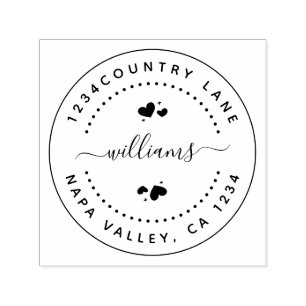 Create Your Own Round Return Self-inking Stamp