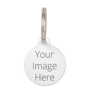 Create Your Own Round Small Pet Tag