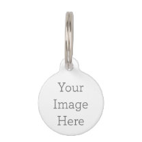 Create Your Own Round Small Pet Tag