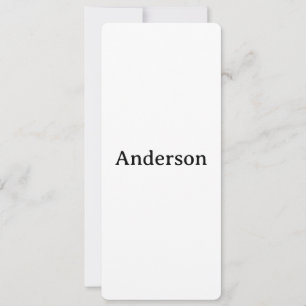 Create Your Own Rounded 4" x 9.25" Invitation