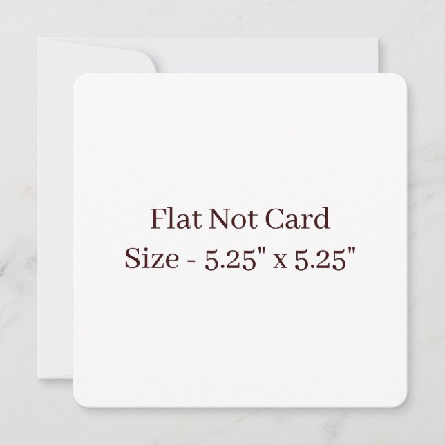 Create Your Own Rounded 5.25" x 5.25" Flat Card (Front)