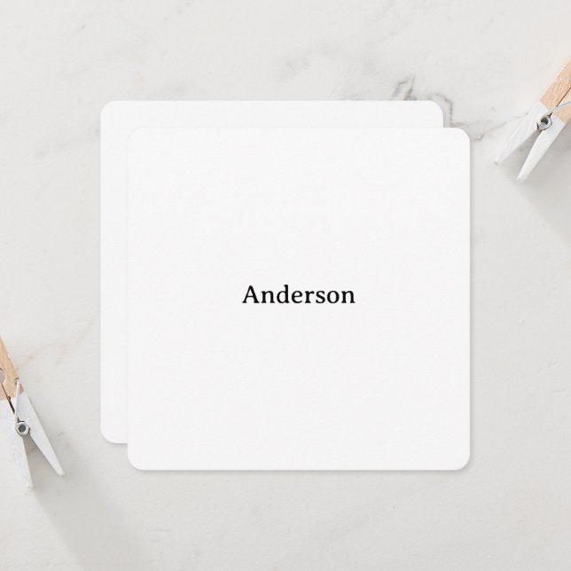 Create Your Own Rounded 5.25" x 5.25" Invitation (Front/Back In Situ)