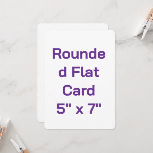 Create Your Own Rounded Flat Card 5" x 7"