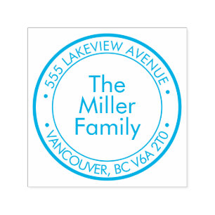Create Your Own Rubber Family Address Stamp